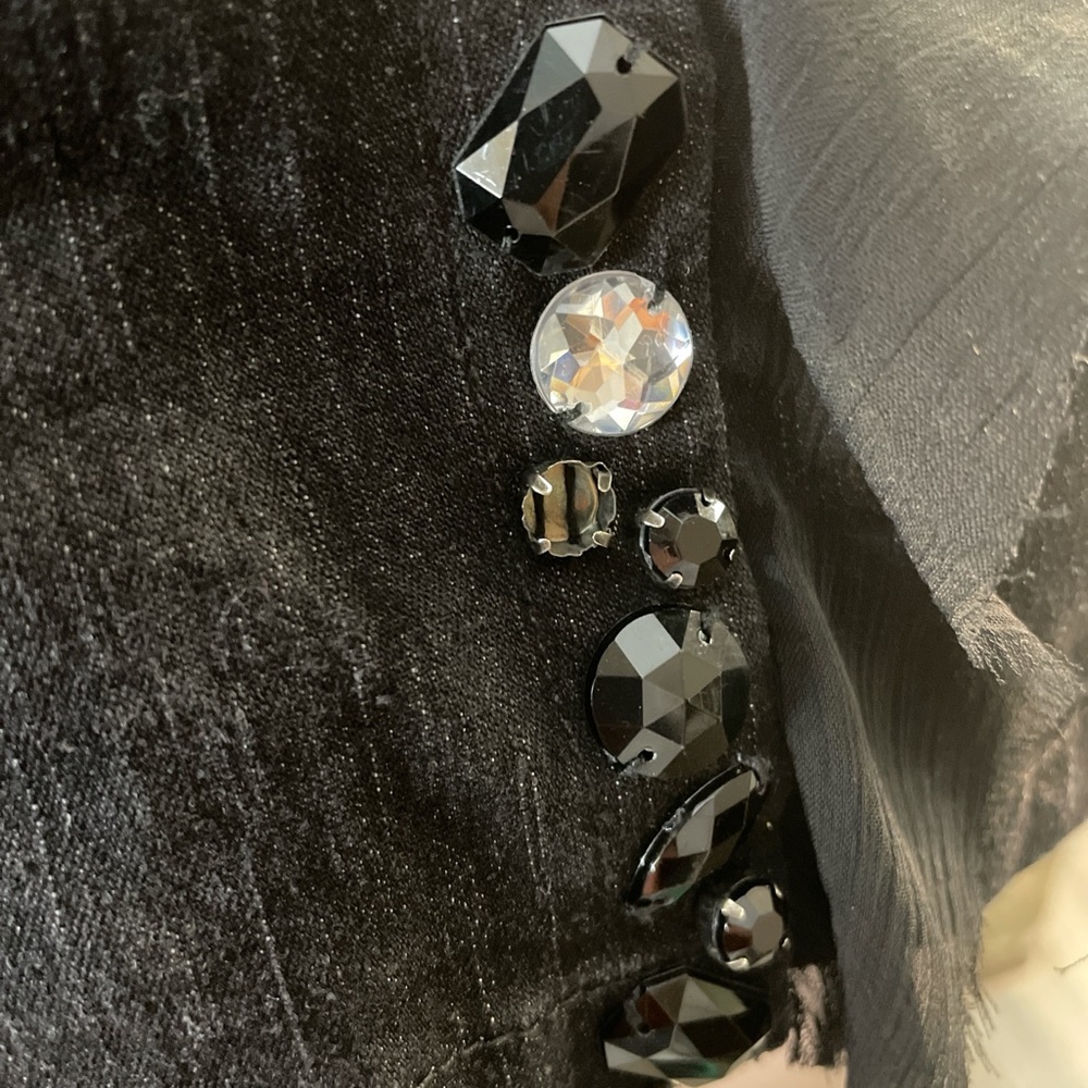 Ruby Rd. Black Jean Jacket With Embellishments - image 7